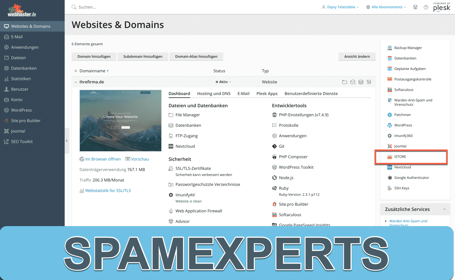 Spamschutzgateway von Spamexperts